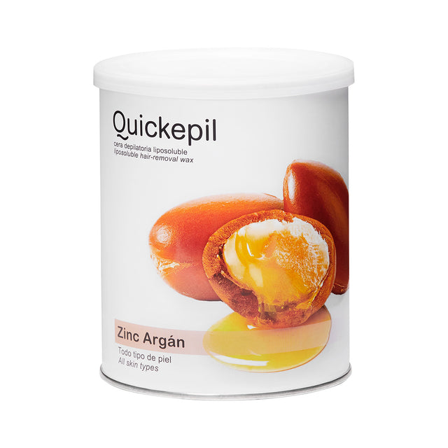 Quickepil depilatory wax tin, zinc-argan, 800 ml - BVShop