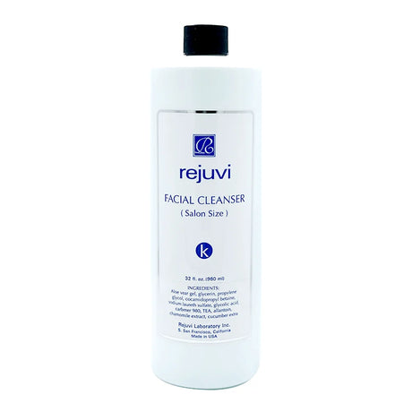 Rejuvi k Limpiador Facial 960ml – Botella, etiqueta frontal