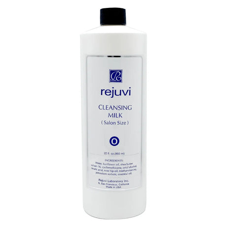 Rejuvi o Leche Limpiadora 960ml – Botella, etiqueta frontal
