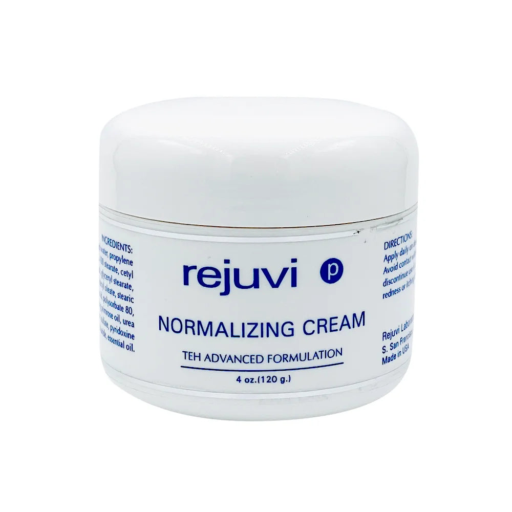 Rejuvi p Normalizing Crema Facial 120g – Tarro, etiqueta frontal