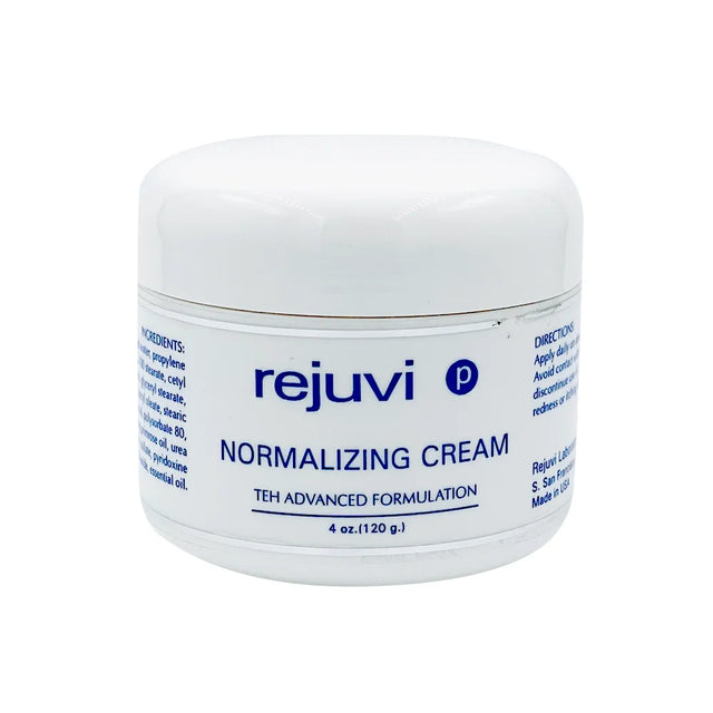 Rejuvi p Normalizing Crema Facial 120g – Tarro, etiqueta frontal