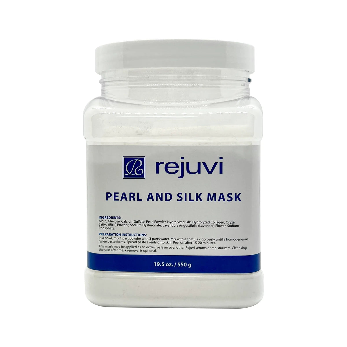 Rejuvi Mascarilla De Perla Y Seda 550g, Envase de polvo