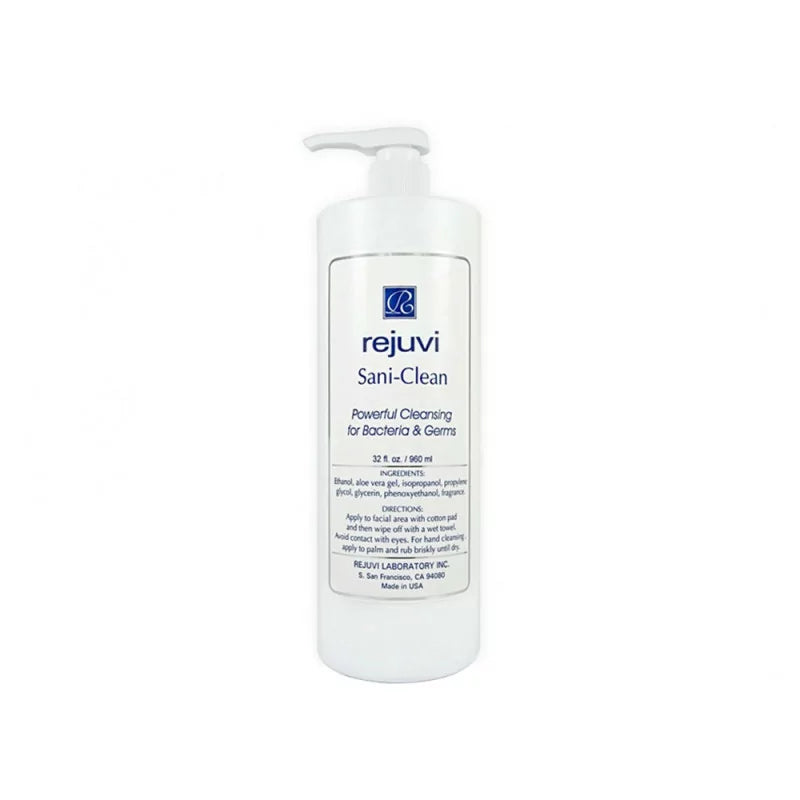 Rejuvi Sani-Clean Limpiador De Piel 960ml, Frasco con dosificador