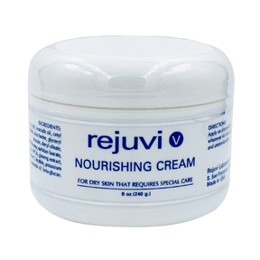 Rejuvi v Hidratante Facial 240g – Tarro, etiqueta frontal