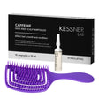 Set Flexible Hair Brush O-327 purple and Kessner Lab Caffeine Ampoules - BVShop