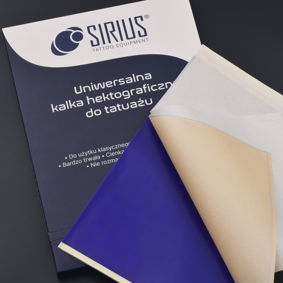 Sirius SIRIUS Tattoo Stencil Transfer Paper Universal set with 25 sheets for precise tattoo stencil transfers.