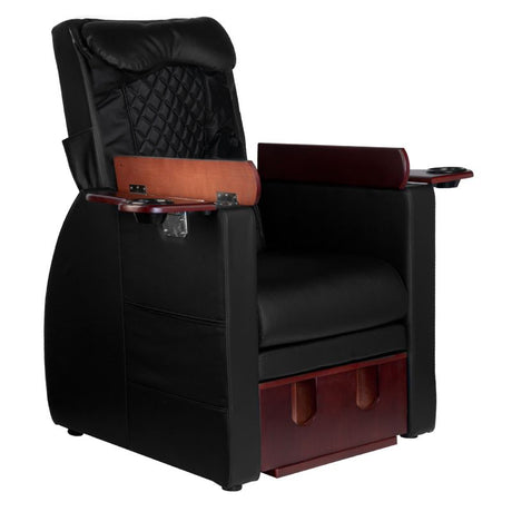 Spa chair for pedicure with back massage azzurro 101 black - BVShop