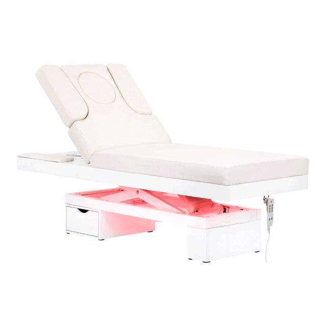 Spa cosmetic bed azzurro 815b glowing white heated - BVShop