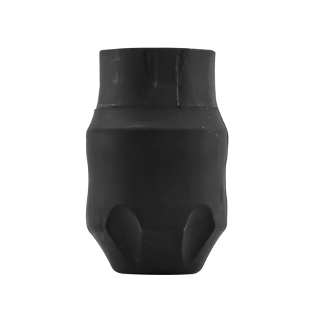 FK Irons Spektra Flux wide disposable rubber grip, 40mm diameter, shown in black with textured surface for comfortable handling.