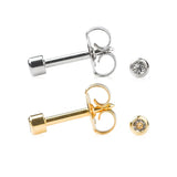 Pendiente Studex April Crystal con Bisel