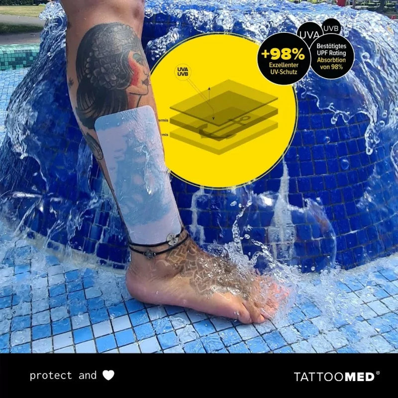 TattooMed Tattoo Protection UV Film Patch 10cm X 20cm