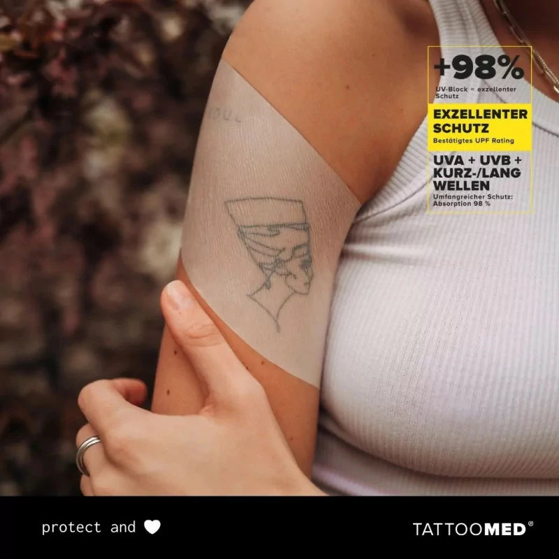 TattooMed Tattoo Protection UV Film Patch 10cm X 20cm