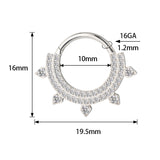 Anillo de titanio con doble revestimiento