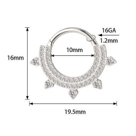 Anillo de titanio con doble revestimiento