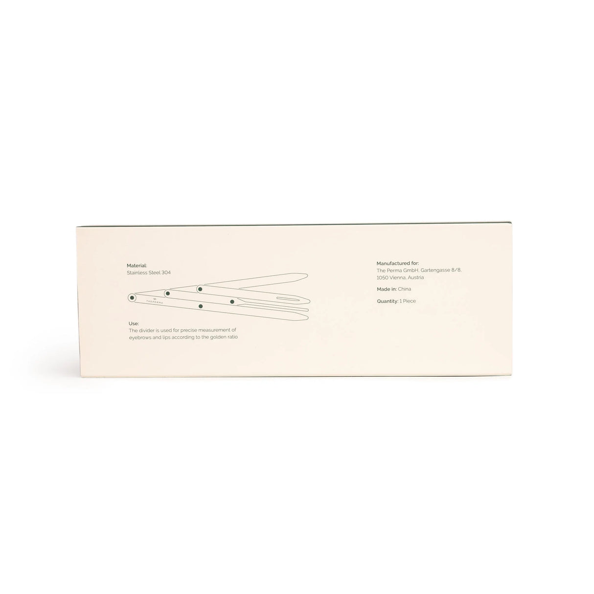 The Perma Golden Ratio Divider Brow Compass for precise eyebrow shaping and symmetry measurement.