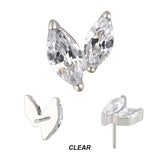 Puntas de piercing de titanio con circonio