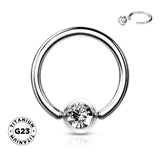 Anillo de Joya de Ajuste a Presión de Titanio