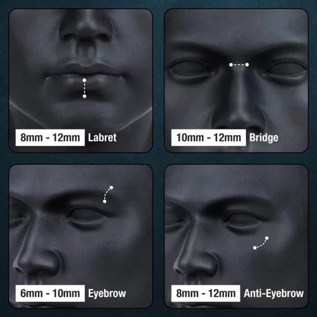 Titanium Push In Curved Labret - BVShop