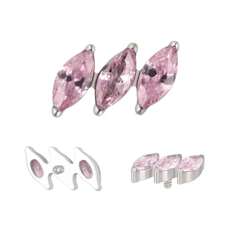 Anillo de titanio diagonal marquesa