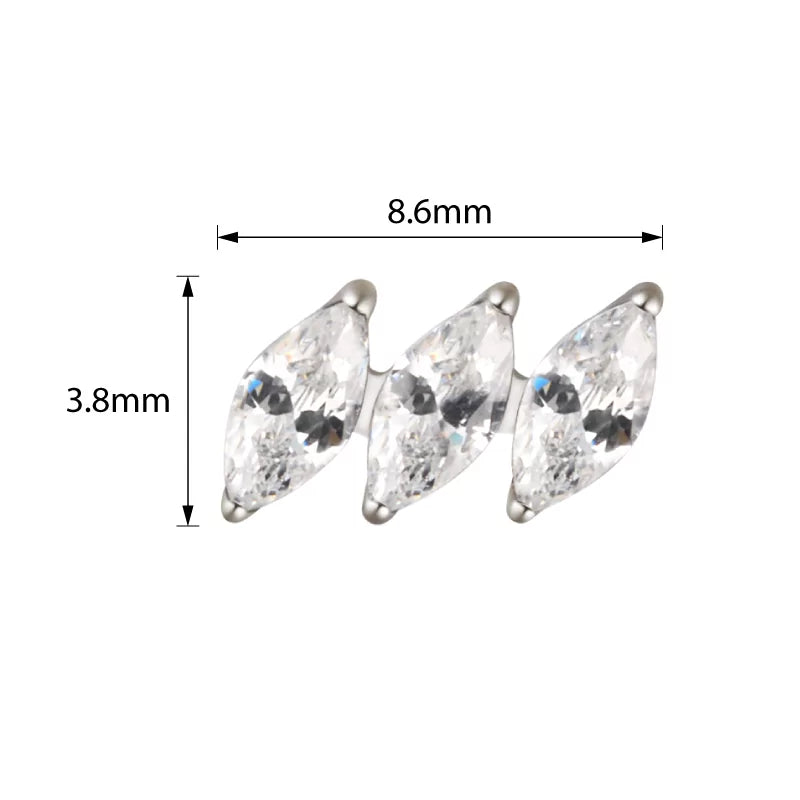 Anillo de titanio diagonal marquesa