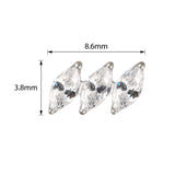 Anillo de titanio diagonal marquesa