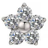 Anillo de Titanio Flor