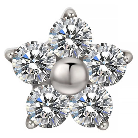 Anillo de Titanio Flor