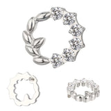 Anillo de titanio Corona de olivo