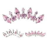 Anillo de titanio redondo y marquesa