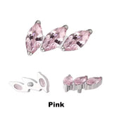 Puntas de Anillo de Titanio Ventilador Curvado de 3 Puntas