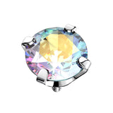 Puntas de anillo de titanio con bisel de circonia