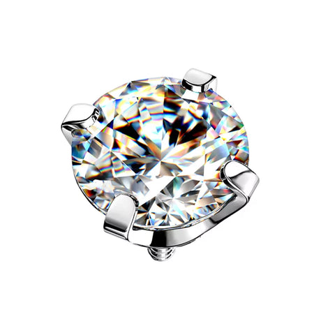 Puntas de anillo de titanio con bisel de circonia