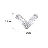 Anillo de titanio con forma de rectángulo doble