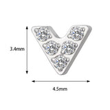 Anillo de titanio en forma de V