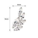 Anillo de titanio con forma de espiga