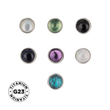 Puntas de titanio con semi bisel