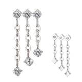 Colgante de cadena triple de titanio