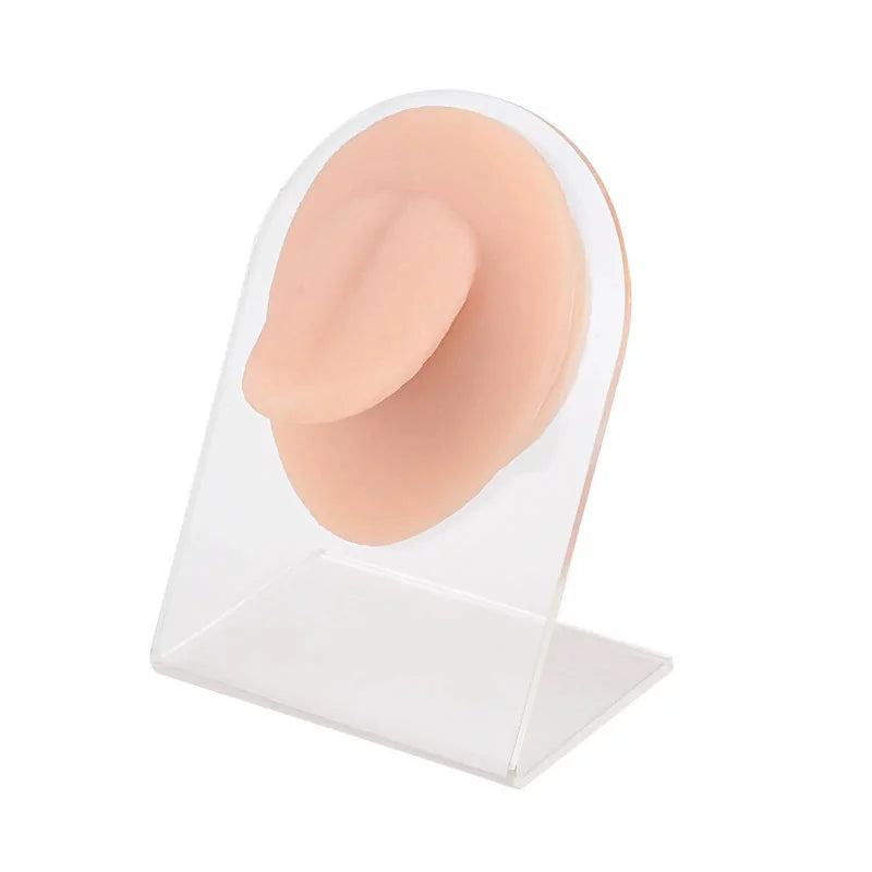 Modelo de silicona para perforación de lengua