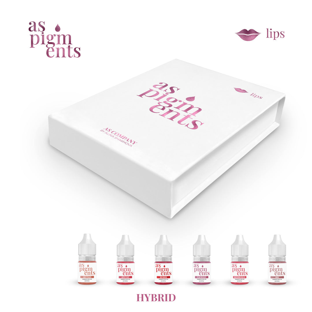 AS COMPANY Lip Set AS PIGMENTS Hybrid 6pcs/6ml