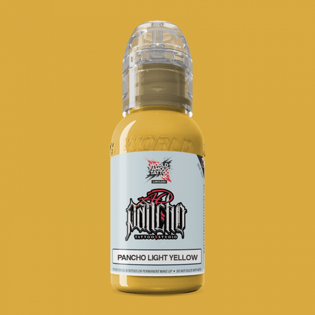 Tinta de Tatuaje Mundialmente Famosa AD Pancho Amarillo Claro 30ml