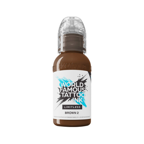 World Famous Limitless Tattoo Ink Brown 2 (30ml)
