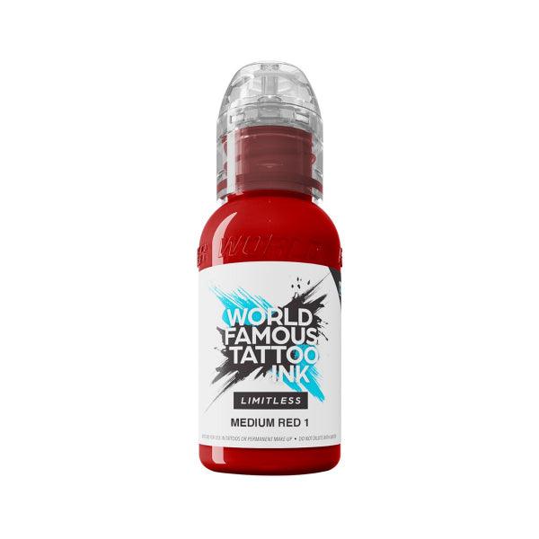 Tinta de Tatuaje Limitless Famosa Mundialmente Medio Rojo 1 30ml