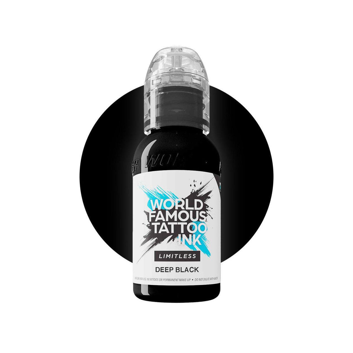 Tinta de Tatuaje Profunda Negra Limitless Famosa Mundial 30ml