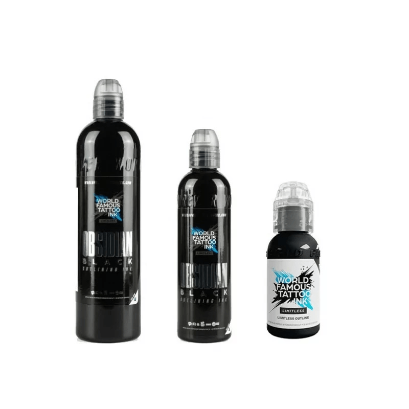 World Famous Ink Limitless Line Triple Obsidian para contornos
