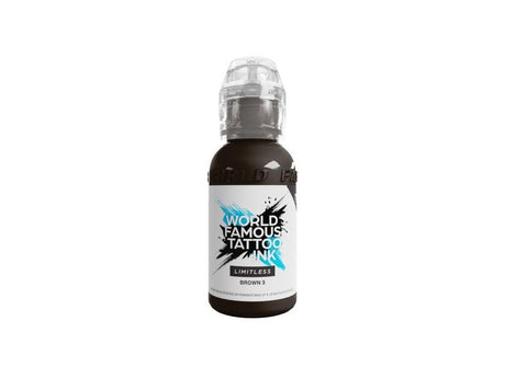 World Famous Limitless Tattoo Ink Brown 3 (30ml)