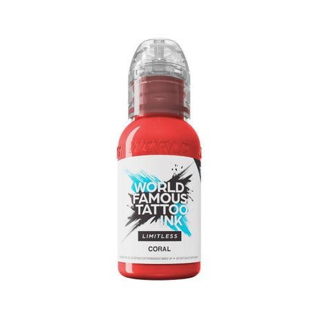 World Famous Limitless Tattoo Ink Coral 30ml - BVShop