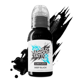 World Famous Limitless Tattoo Ink Deep Black 30ml - BVShop