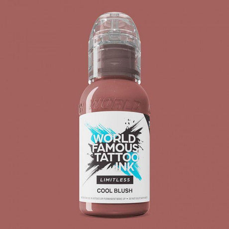 World Famous Limitless Tattoo Ink Pink Ribbon Cool Blush 30ml - BVShop